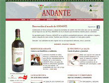 Tablet Screenshot of andante.com.pe